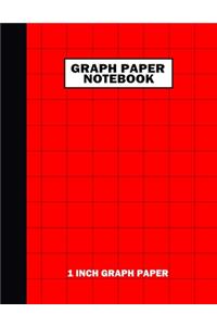 Graph Paper Notebook. 1 Inch Graph Paper
