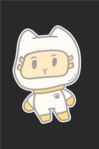 Astronaut Cat Notebook