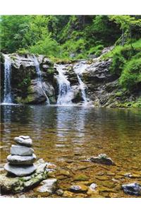 Waterfall Journal Notebook Planner Memo Book 8.5 X 11 (150 Pages): Waterfall Book, Nature, Creek, River, Rocks, Scenery, Outdoors, Stream, Water