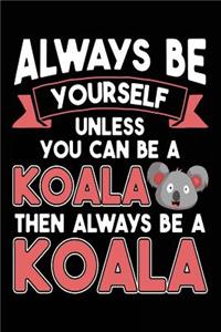 Always Be Yourself Unless You Can Be A Koala Then Always Be A Koala