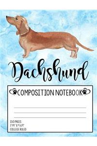Dachshund Composition Notebook
