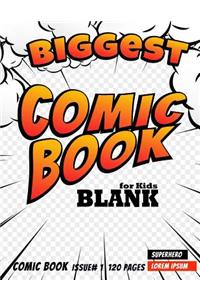 Blank Comic Book For Kids