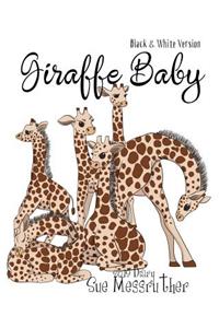 Giraffe Baby 2019 Diary: Black and White Version