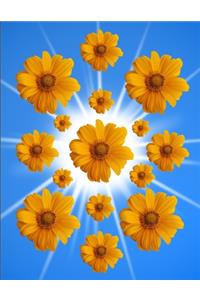 Sunflowers In Heavens Blue Sky Notebook Journal 150 Page College Ruled Pages 8.5 X 11