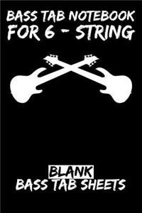 Bass Tab Notebook for 6-String