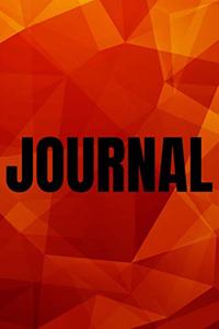 Polygonal Abstract Geometric Background Lined Writing Journal Vol. 30