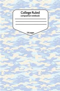 College Ruled Composition Notebook 120 Pages