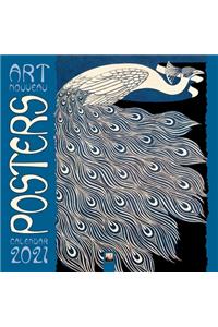 Art Nouveau Posters Wall Calendar 2021 (Art Calendar)