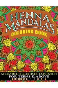 Henna Mandalas Coloring Book