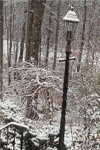 Journal Winter Scene Snow Dusting