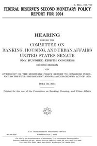 Federal Reserves Second Monetary Policy Report for 2004
