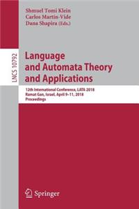 Language and Automata Theory and Applications