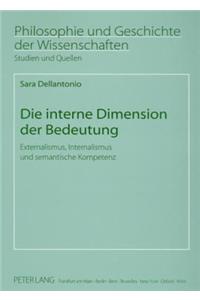 Die Interne Dimension Der Bedeutung