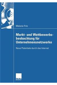 Markt- Und Wettbewerbsbeobachtung Für Unternehmensnetzwerke