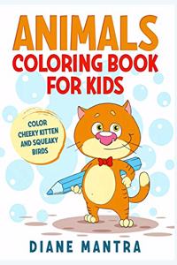 Animals coloring book for kids