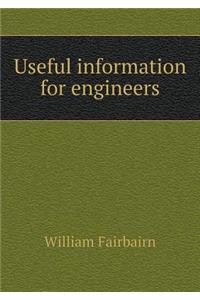 Useful information for engineers