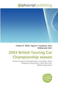 2003 British Touring Car Championship Season