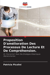 Proposition D'amélioration Des Processus De Lecture Et De Compréhension.