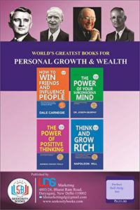 Top Books For Personal Growth & Wealth (Set of 4 Books) : Perfect Self-Help Set