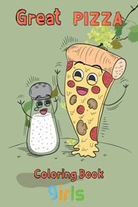 Great pizza coloring book girls
