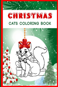 Christmas Cats Coloring Book