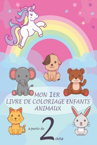Mon 1er livre de coloriage enfants ANIMAUX à partir de 2 ans