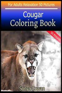 Cougar Coloring Book For Adults Relaxation 50 pictures