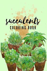 Succulents Coloring Book