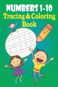 Numbers 1-10 Tracing & Coloring Book