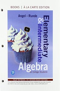 Elementary and Intermediate Algebra for College Students, Books a la Carte Edition Plus Mylab Math -- 24 Month Access Card Package