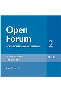 Open Forum 2: Academic Listening and Speaking