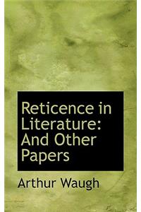 Reticence in Literature