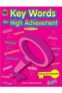 Key Words for High Achievement