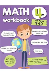 Math Workbook Grade 4 (Ages 9-10)