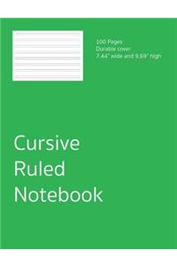 Cursive Ruled Notebook