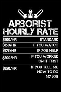 Arborist Hourly Rate