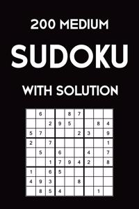 200 medium Sudoku with solution