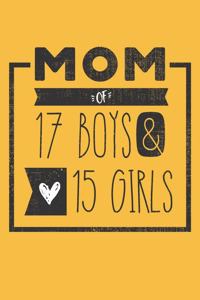 MOM of 17 BOYS & 15 GIRLS