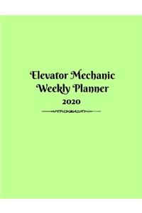 Elevator Mechanic Weekly Planner 2020