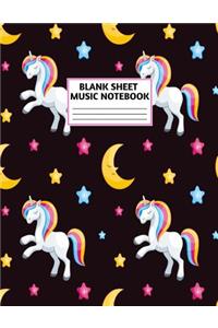 Blank Sheet Music Notebook