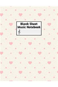 Blank Sheet Music Notebook