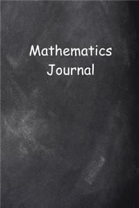 Mathematics Journal Chalkboard Design Lined Journal Pages