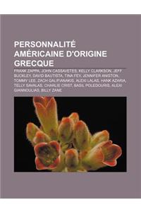 Personnalite Americaine D'Origine Grecque