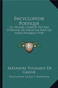 Encyclopedie Poetique