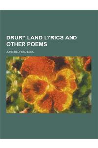 Drury Land Lyrics and Other Poems