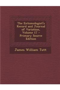 Entomologist's Record and Journal of Variation, Volume 17