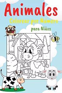 Animales Colorear por Número para Niños