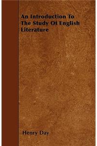 An Introduction To The Study Of English Literature