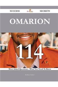 Omarion 114 Success Secrets: 114 Most As...