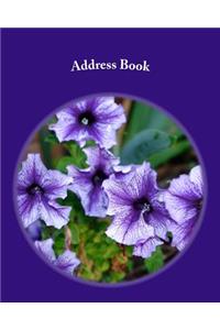 Large Print Flower Address Book